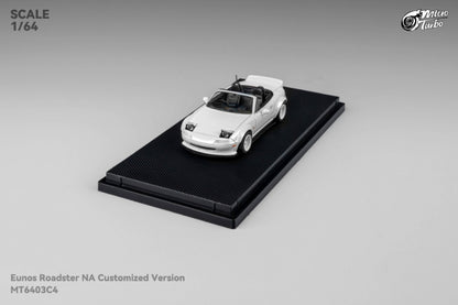 [ETA:  Nov 2025 ] Microturbo 1/64 MX-5 Eunos Roadster Pandem Rocket Bunny - Metallic White