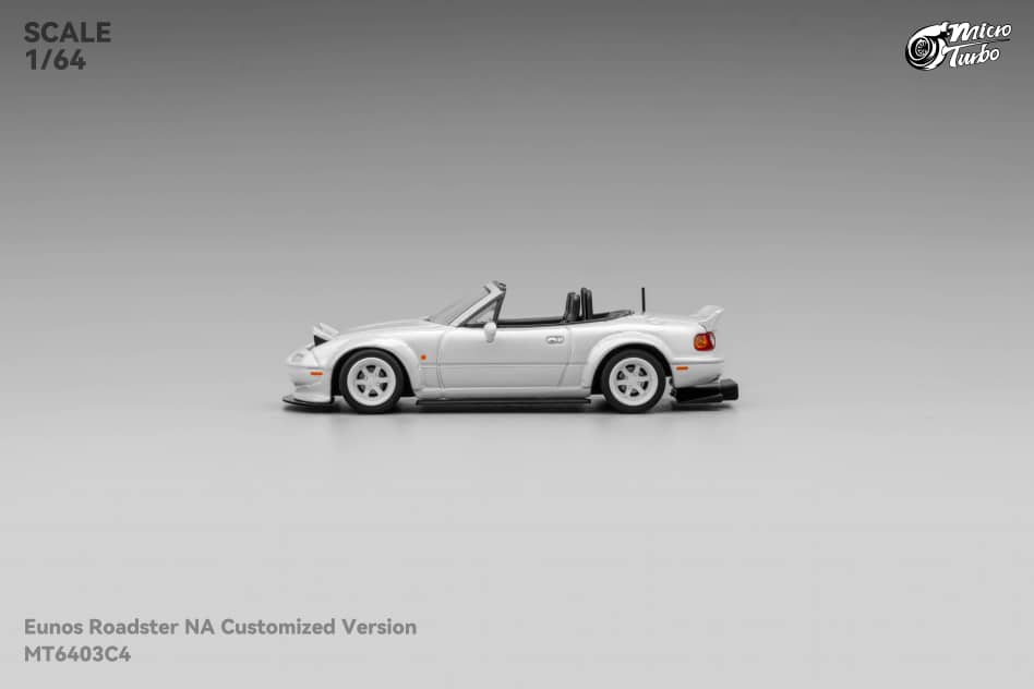 [ETA:  Nov 2025 ] Microturbo 1/64 MX-5 Eunos Roadster Pandem Rocket Bunny - Metallic White