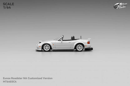 [ETA:  Nov 2025 ] Microturbo 1/64 MX-5 Eunos Roadster Pandem Rocket Bunny - Metallic White