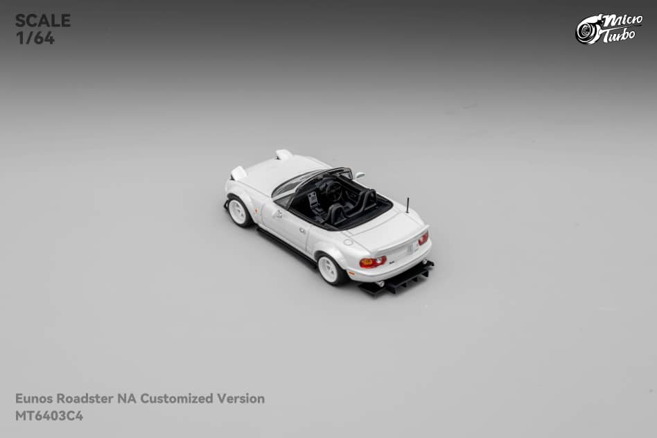 [ETA:  Nov 2025 ] Microturbo 1/64 MX-5 Eunos Roadster Pandem Rocket Bunny - Metallic White