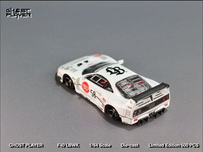[ETA:  Dec 2025 ] Ghost Player x Street Weapon 1/64 Liberty Walk F40 - White Collet 58 # Livery