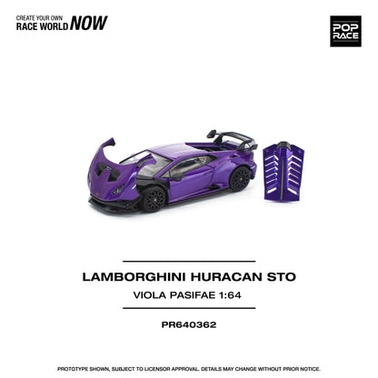 [ETA:  May 2026 ] Pop Race 1/64 Huracan STO Purple Viola Pasifae
