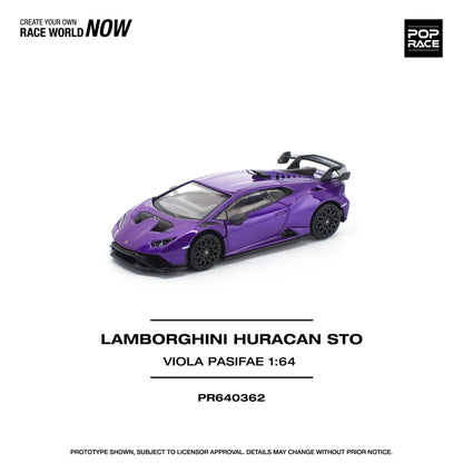 [ETA:  May 2026 ] Pop Race 1/64 Huracan STO Purple Viola Pasifae