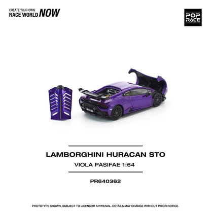 [ETA:  May 2026 ] Pop Race 1/64 Huracan STO Purple Viola Pasifae