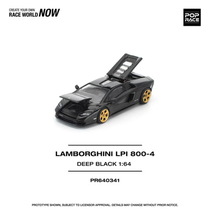 [ETA:  May 2026 ] Pop Race 1/64 Countach LPI800-4 Deep Black