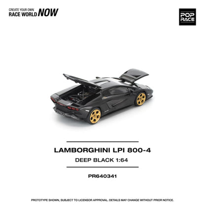 [ETA:  May 2026 ] Pop Race 1/64 Countach LPI800-4 Deep Black