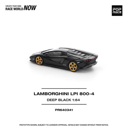 [ETA:  May 2026 ] Pop Race 1/64 Countach LPI800-4 Deep Black