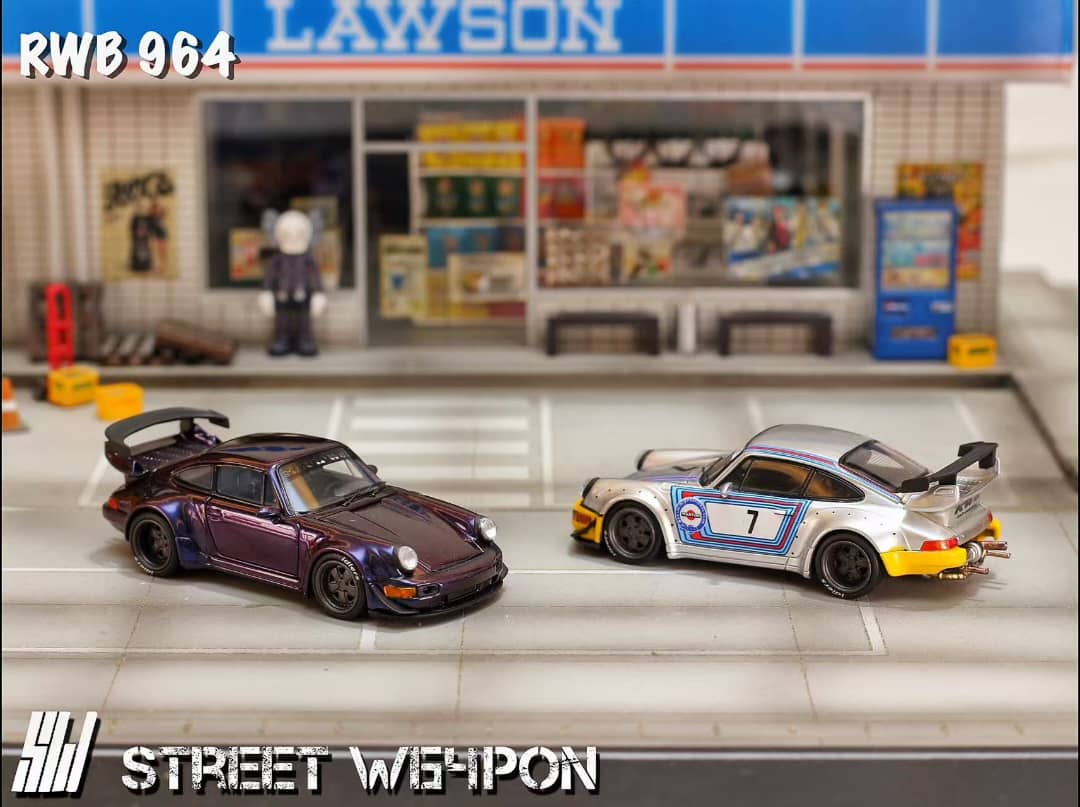 ETA: Jan 2026 ] Street Weapon 1/64 RWB 964 GT Wing Rauh-Welt