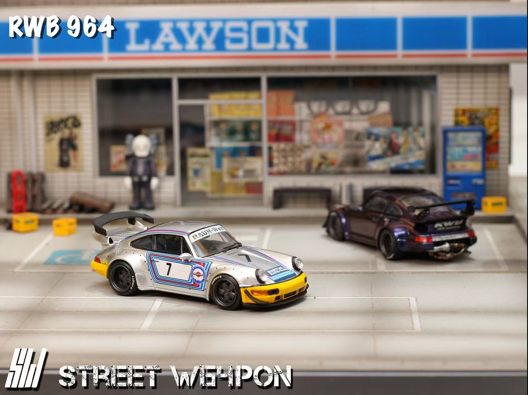 ETA: Jan 2026 ] Street Weapon 1/64 RWB 964 GT Wing Rauh-Welt