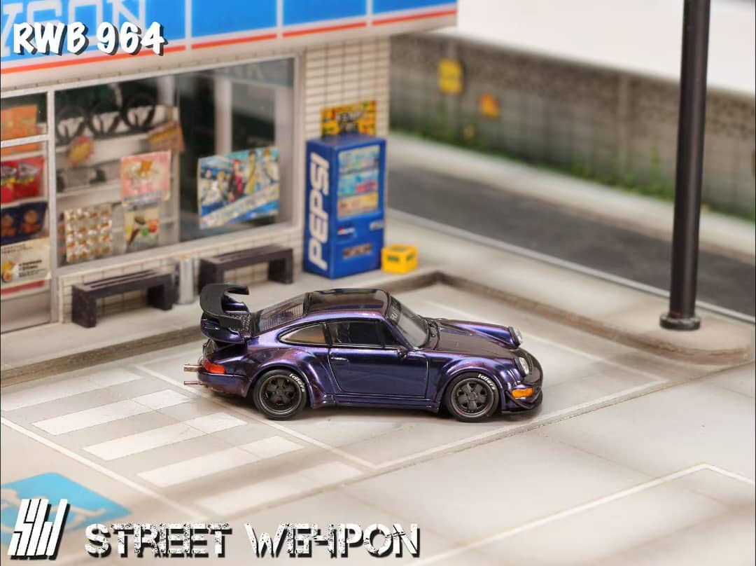 [ETA:  Jan 2026 ] Street Weapon 1/64 RWB 964 GT Wing Rauh-Welt Modified