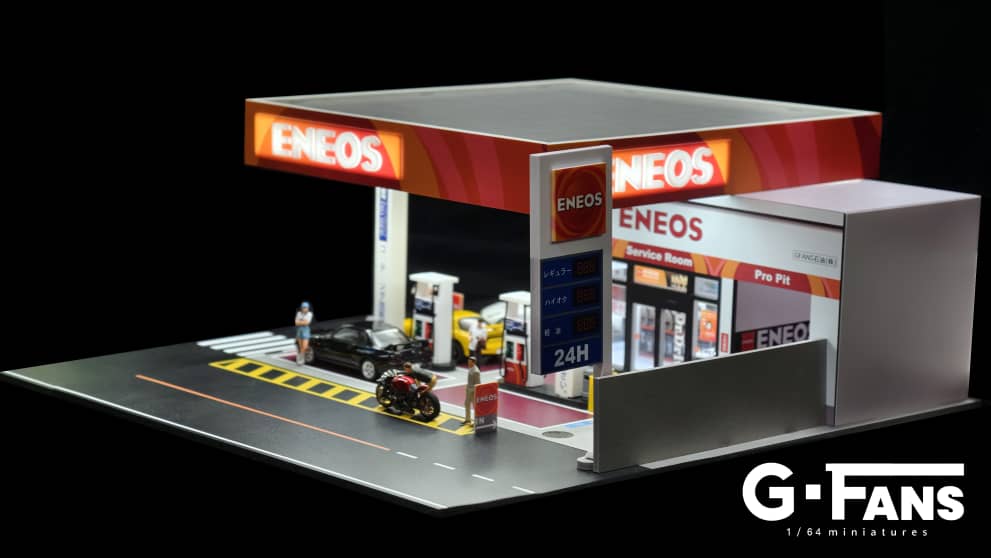 [ETA:  Feb 2026 ] G-FANS 1/64 Assembly Building Diorama with LED light - ENEOS Theme(710038)