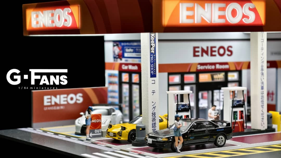 [ETA:  Feb 2026 ] G-FANS 1/64 Assembly Building Diorama with LED light - ENEOS Theme(710038)