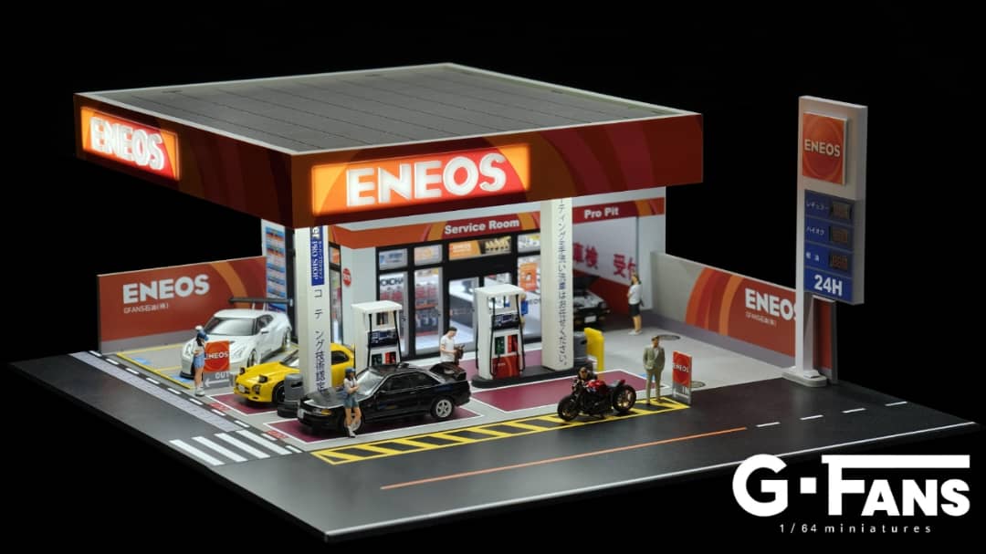 [ETA:  Feb 2026 ] G-FANS 1/64 Assembly Building Diorama with LED light - ENEOS Theme(710038)