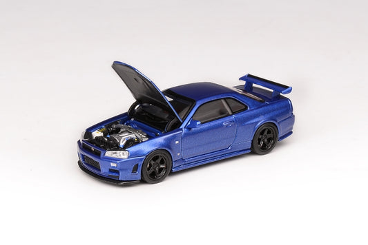 [ETA:  Mar 2026 ] Motorhelix 1/64 Nissan Skyline GT-R R34  Nismo Z-Tune - Bayside Blue