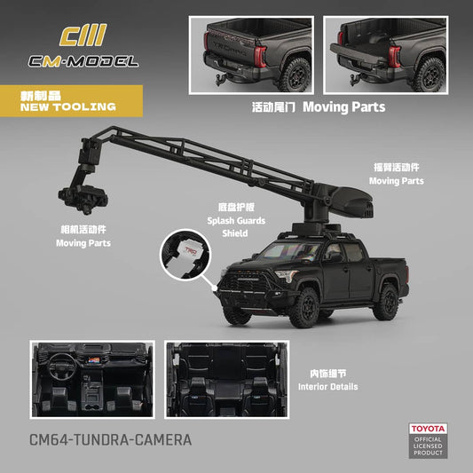 [ETA:  Mar 2026 ] CM Model 1/64 Toyota Tundra MK3 XK70 Camere Version Black