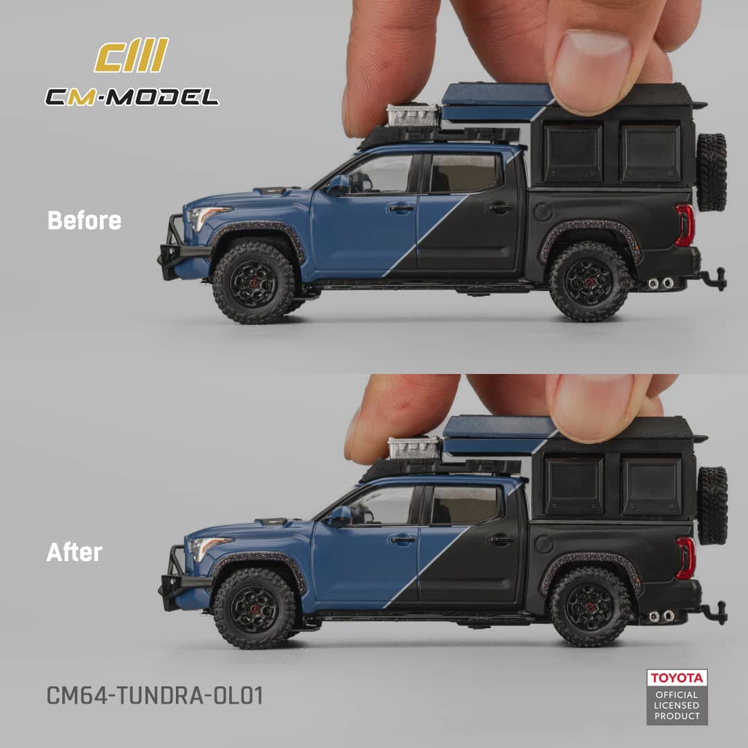 [ETA:  Mar 2026 ] CM Model 1/64 Toyota Tundra MK3 XK70 Overland Version Blue