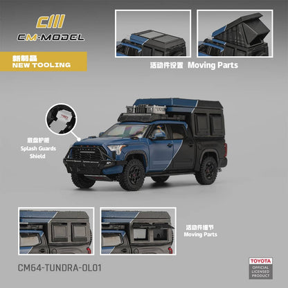 [ETA:  Mar 2026 ] CM Model 1/64 Toyota Tundra MK3 XK70 Overland Version Blue
