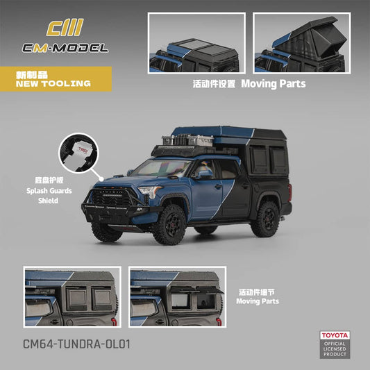 [ETA:  Mar 2026 ] CM Model 1/64 Toyota Tundra MK3 XK70 Overland Version Blue
