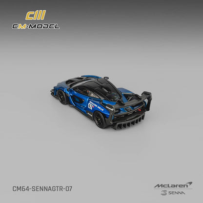 [ETA:  Mar 2026 ] CM Model 1/64 McLaren Senna GTR Metallic Blue 47# Livery