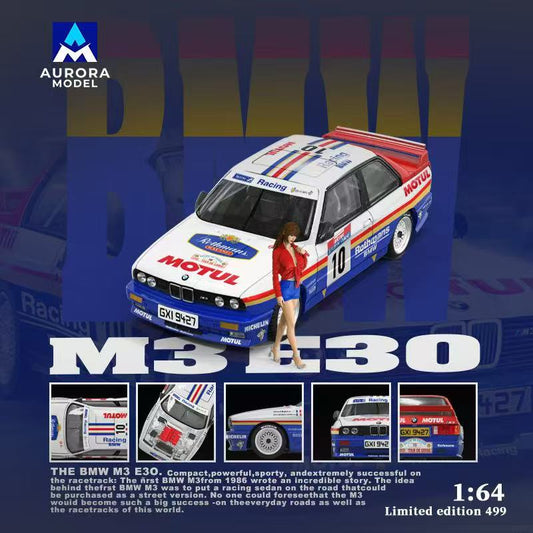 [ETA:  Feb 2026 ] Aurora Model  x  Time Micro 1/64 3 Series M3 E30 Sedan - Rothman Livery