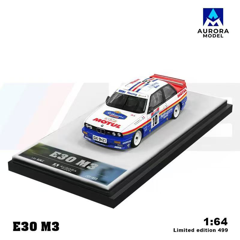 [ETA:  Feb 2026 ] Aurora Model  x  Time Micro 1/64 3 Series M3 E30 Sedan - Rothman Livery