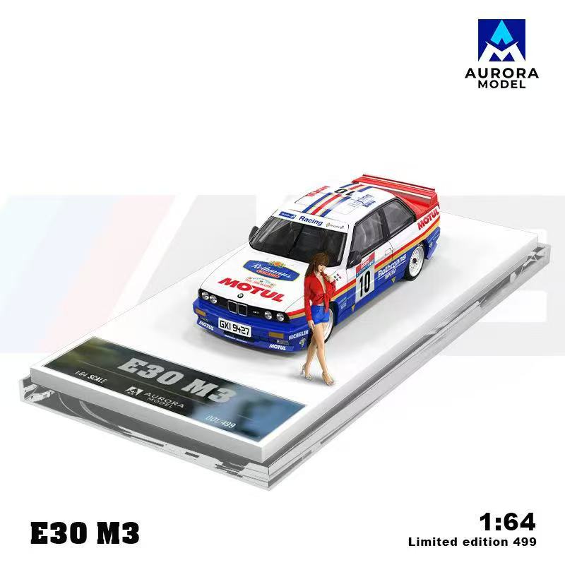 [ETA:  Feb 2026 ] Aurora Model  x  Time Micro 1/64 3 Series M3 E30 Sedan - Rothman Livery