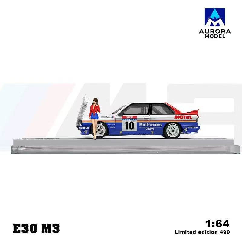 [ETA:  Feb 2026 ] Aurora Model  x  Time Micro 1/64 3 Series M3 E30 Sedan - Rothman Livery