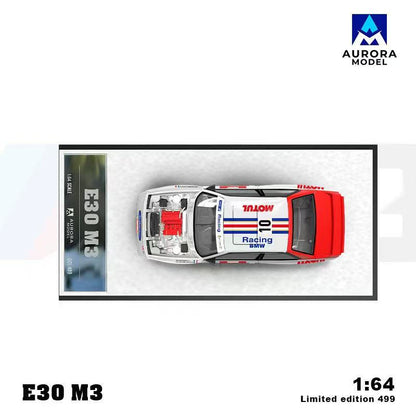 [ETA:  Feb 2026 ] Aurora Model  x  Time Micro 1/64 3 Series M3 E30 Sedan - Rothman Livery