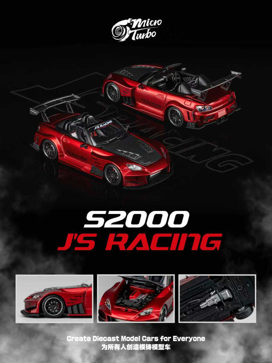 [ETA:  Jan 2026 ] Microturbo 1/64 S2000 AP1 -  J's Racing Modified - Transparent Red