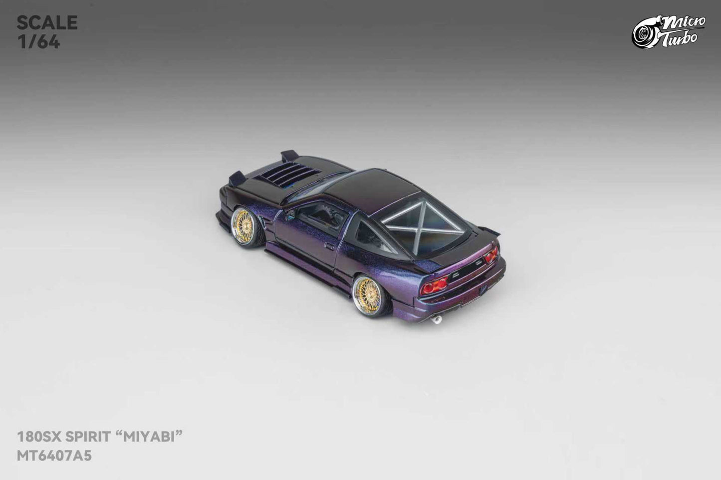 [ETA:  Dec 2025 ] MicroTurbo 1/64 S13 Silvia 180SX Spirit Rei GMHS Magic Purple Lowride