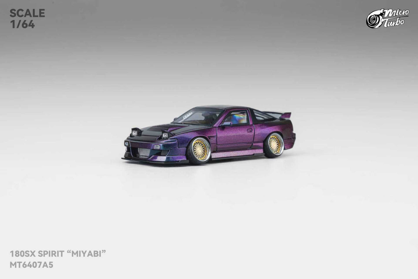 [ETA:  Dec 2025 ] MicroTurbo 1/64 S13 Silvia 180SX Spirit Rei GMHS Magic Purple Lowride