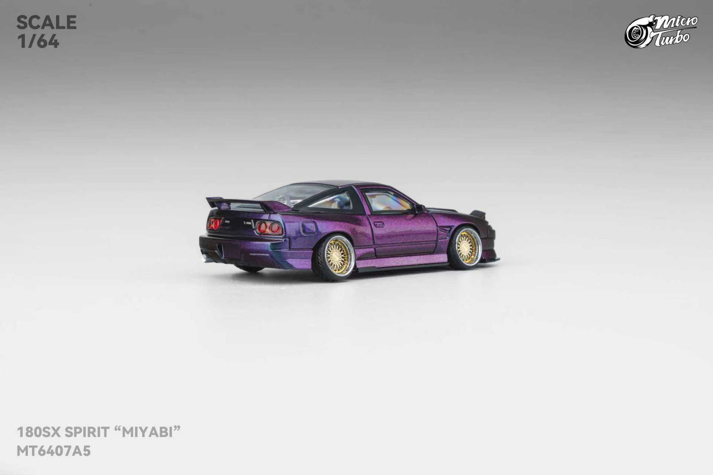 [ETA:  Dec 2025 ] MicroTurbo 1/64 S13 Silvia 180SX Spirit Rei GMHS Magic Purple Lowride