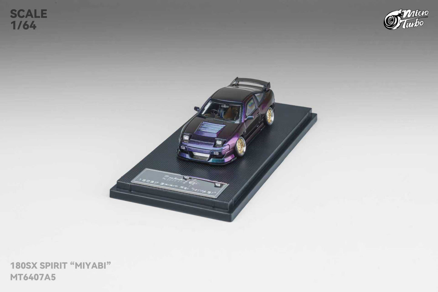 [ETA:  Dec 2025 ] MicroTurbo 1/64 S13 Silvia 180SX Spirit Rei GMHS Magic Purple Lowride