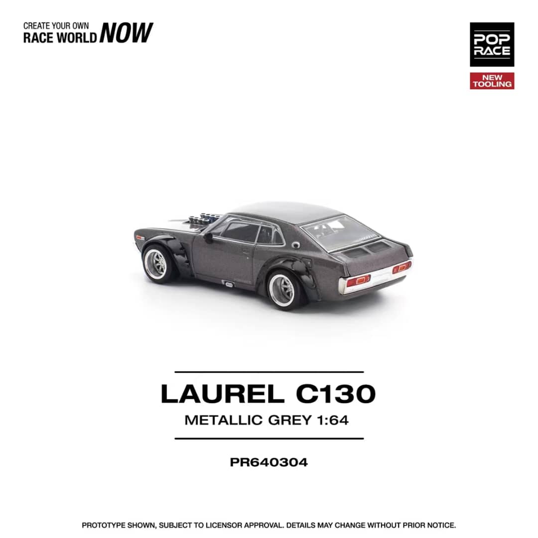 [ETA:  May 2026 ] Pop Race 1/64 Laurel MK2 C130 Metallic Grey