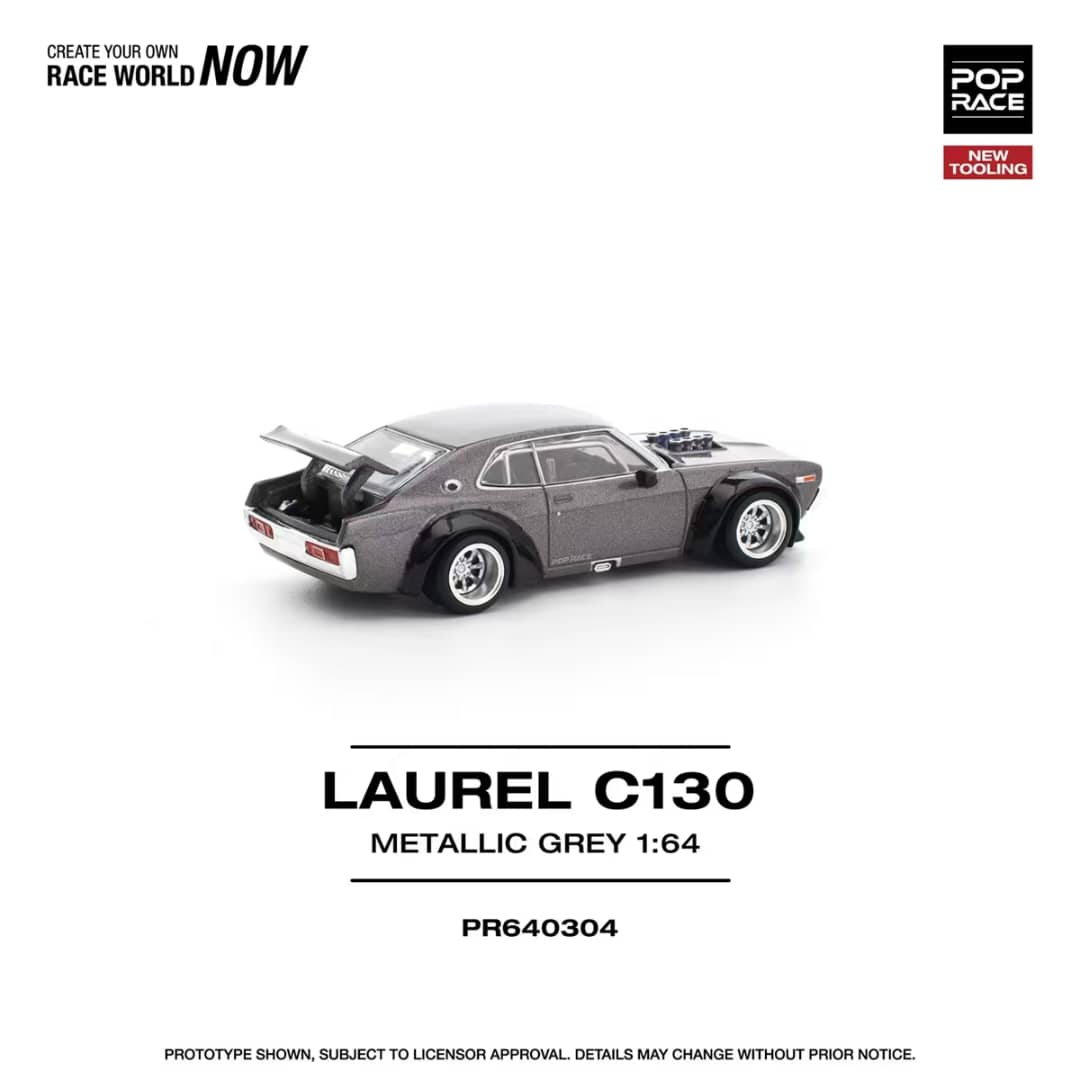 [ETA:  May 2026 ] Pop Race 1/64 Laurel MK2 C130 Metallic Grey