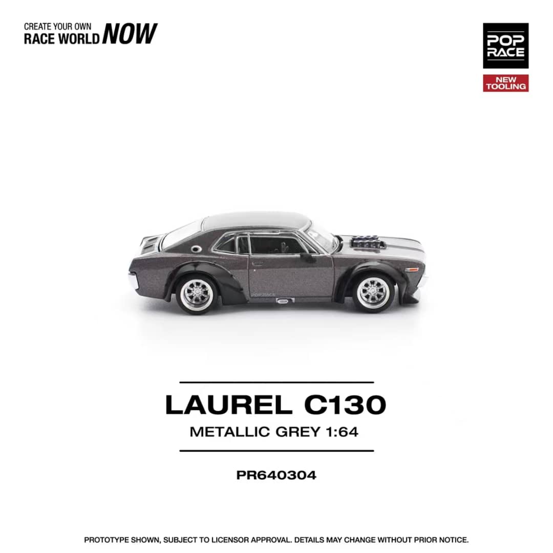 [ETA:  May 2026 ] Pop Race 1/64 Laurel MK2 C130 Metallic Grey