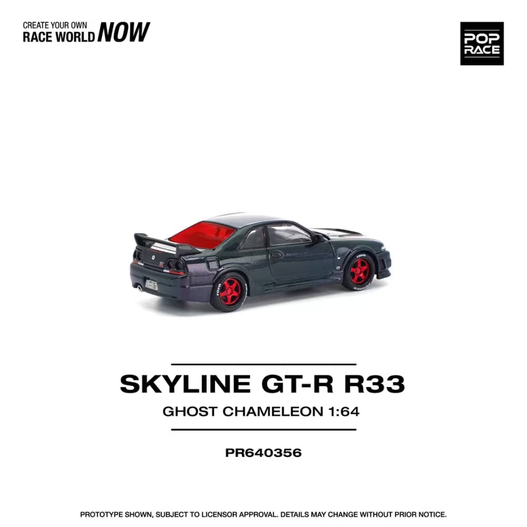 [ETA:  May 2026 ] Pop Race 1/64 Skyline R33 GT-R Nismo 400R - Ghost Chameleon