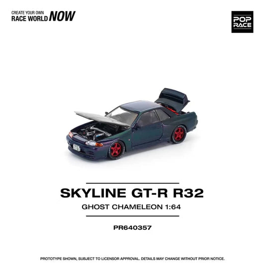 [ETA:  May 2026 ] Pop Race 1/64 Skyline R32 GT-R Ghost Chameleon