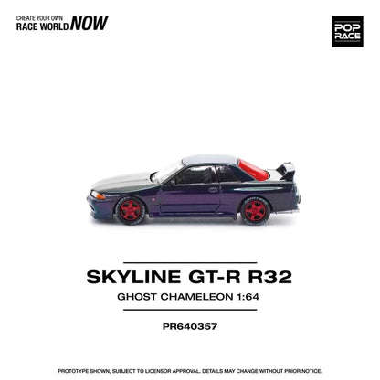 [ETA:  May 2026 ] Pop Race 1/64 Skyline R32 GT-R Ghost Chameleon