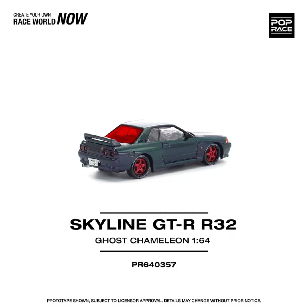 [ETA:  May 2026 ] Pop Race 1/64 Skyline R32 GT-R Ghost Chameleon