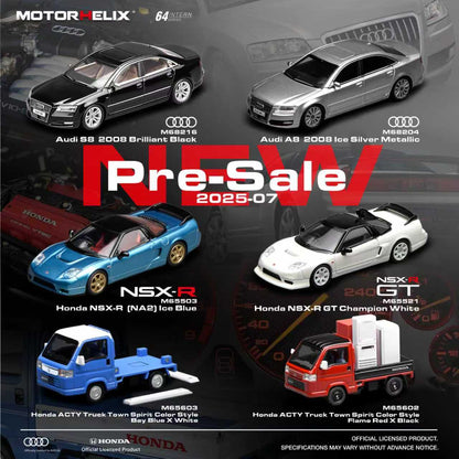 [ETA:  Apr 2026 ] Motorhelix 1/64 Honda Acty Truck Town Spirit Color Style  - Flame Red