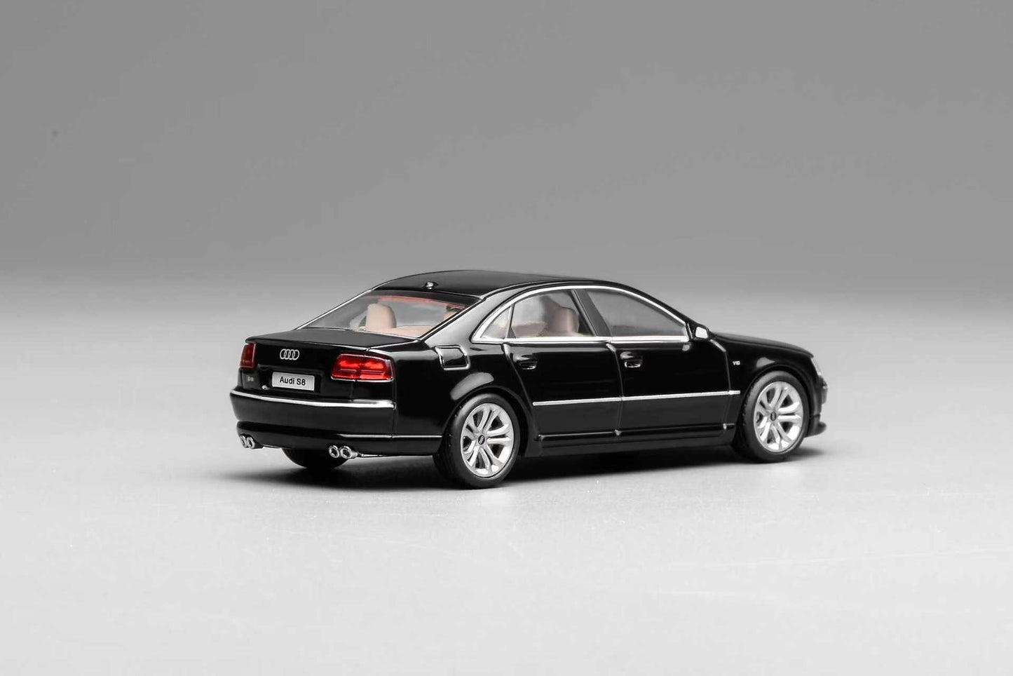 [ETA:  Apr 2026 ] Motorhelix 1/64 Audi S8 Mk2 D3 Aurora Brilliant Black
