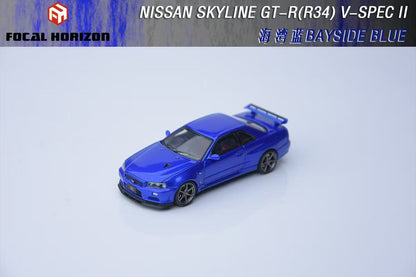 [ETA:  Mar 2026 ] Focal Horizon 1/64 Skyline GT-R R34 V-SPEC-II  Bayside Blue