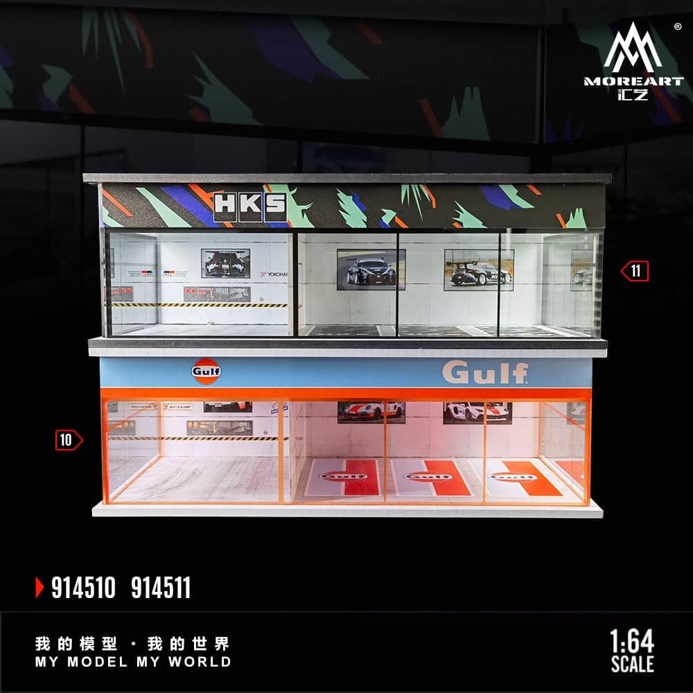 [ETA:  Mar 2026 ] MoreArt 1/64 HKS/Gulf Show RoomSize: 30 x 15 x 10cm