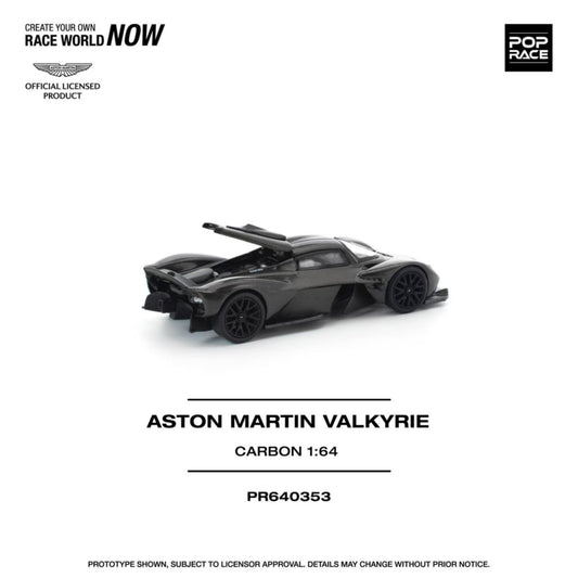 [ETA:  May 2026 ] Pop Race 1/64 Aston Martin Valkyrie Carbon Edition(PR640353)