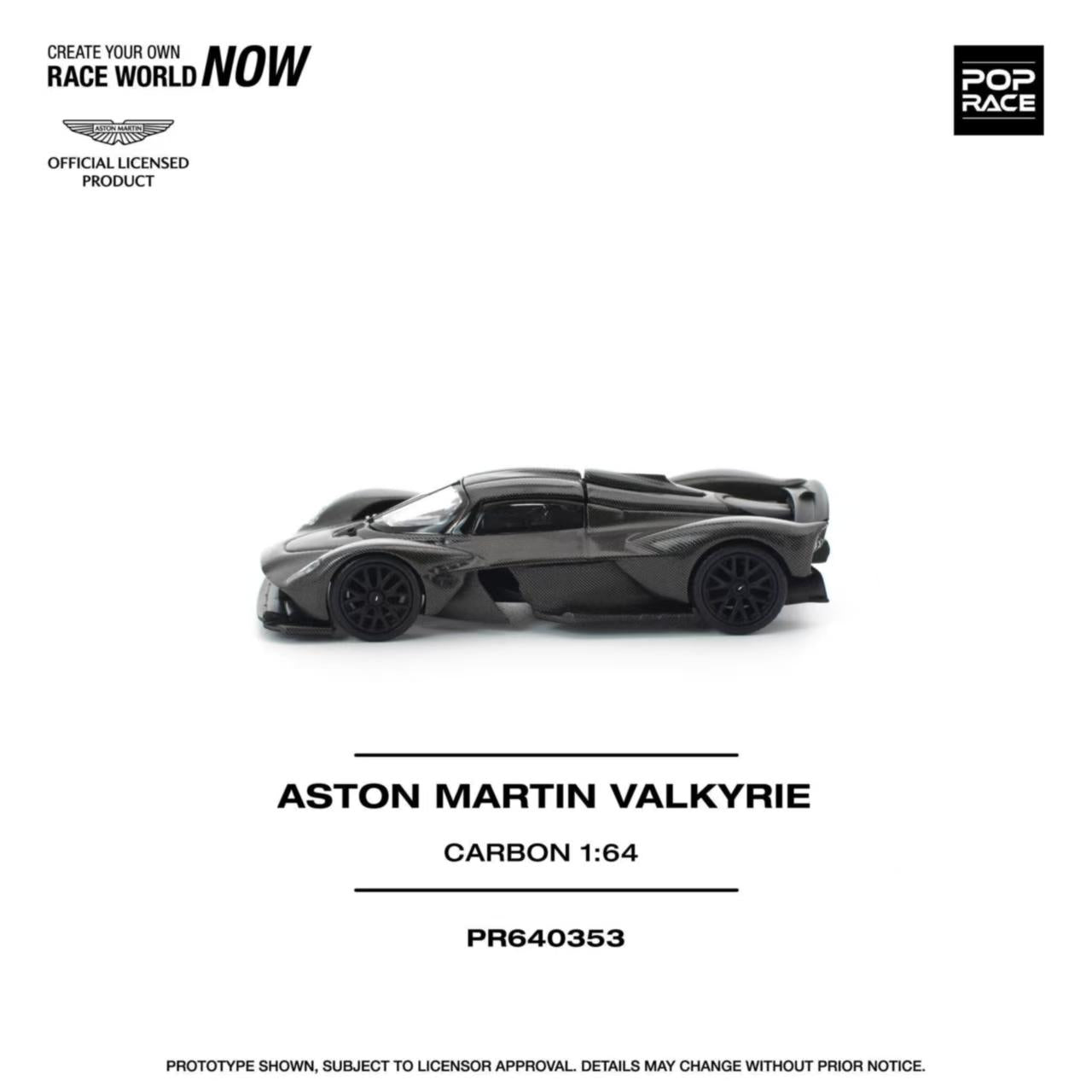 [ETA:  May 2026 ] Pop Race 1/64 Aston Martin Valkyrie Carbon Edition(PR640353)
