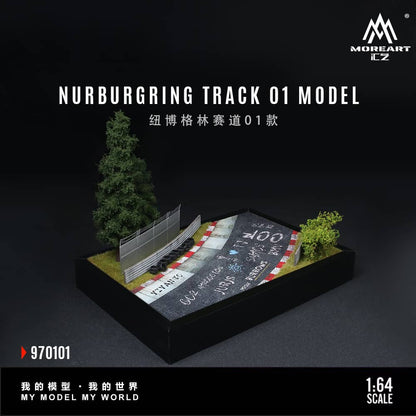 [ETA:  Mar 2026 ] MoreArt 1/64 MoreArt 1:64 Assembly Diorama Nurburgring Track Theme  01
Size: 32.7 x 22.7 x 26.5cm