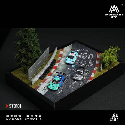 [ETA:  Mar 2026 ] MoreArt 1/64 MoreArt 1:64 Assembly Diorama Nurburgring Track Theme  01
Size: 32.7 x 22.7 x 26.5cm
