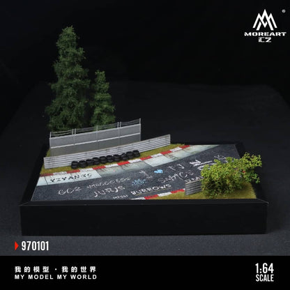 [ETA:  Mar 2026 ] MoreArt 1/64 MoreArt 1:64 Assembly Diorama Nurburgring Track Theme  01
Size: 32.7 x 22.7 x 26.5cm