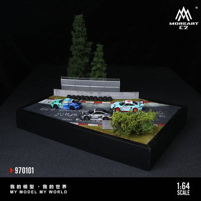 [ETA:  Mar 2026 ] MoreArt 1/64 MoreArt 1:64 Assembly Diorama Nurburgring Track Theme  01
Size: 32.7 x 22.7 x 26.5cm